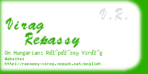 virag repassy business card